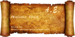 Abelesz Enid névjegykártya